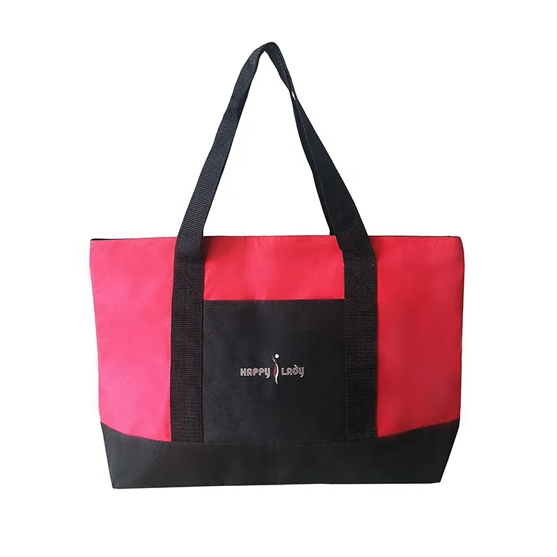 Promotional Custom Made Big Compartment Women Handbags Oversized Tote Shopping Bag