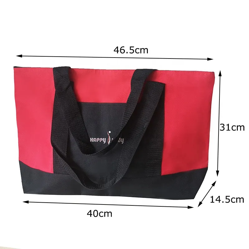 Promotional Custom Made Big Compartment Women Handbags Oversized Tote Shopping Bag