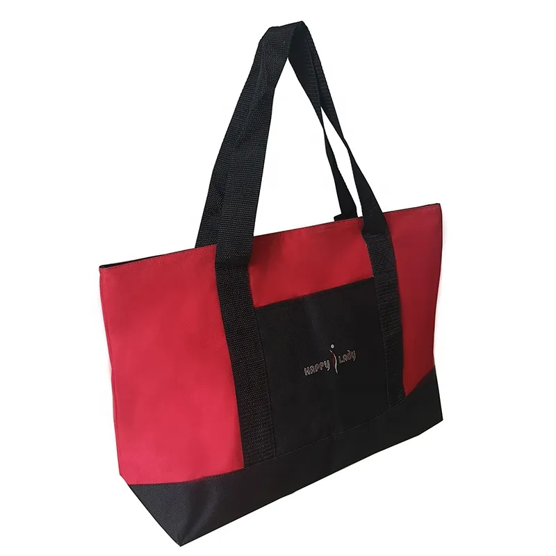 Promotional Custom Made Big Compartment Women Handbags Oversized Tote Shopping Bag