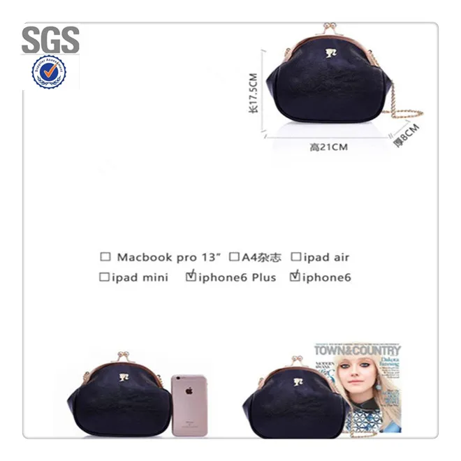 Pupular Ladies PU Leather Change Purse with Clasp