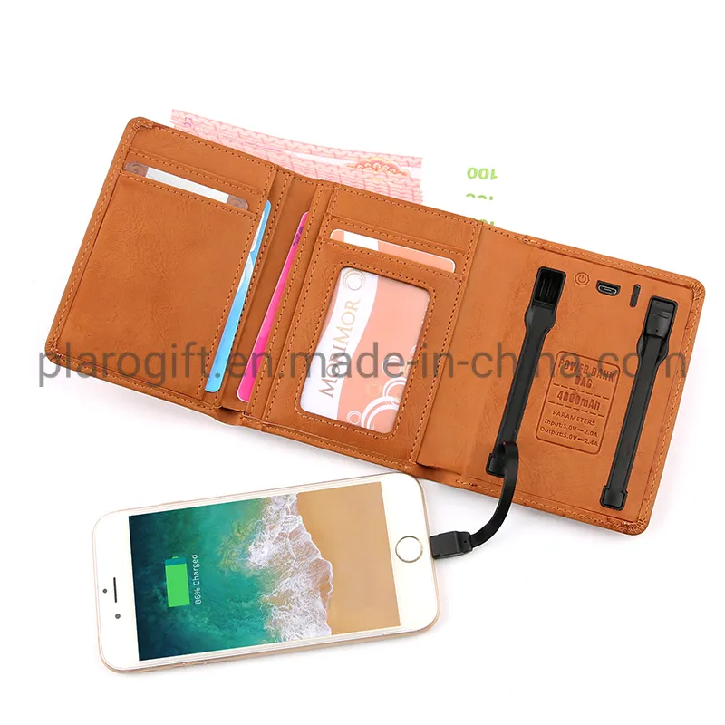 Purse with Built-in Power Bank Manufacture with Ce Certification