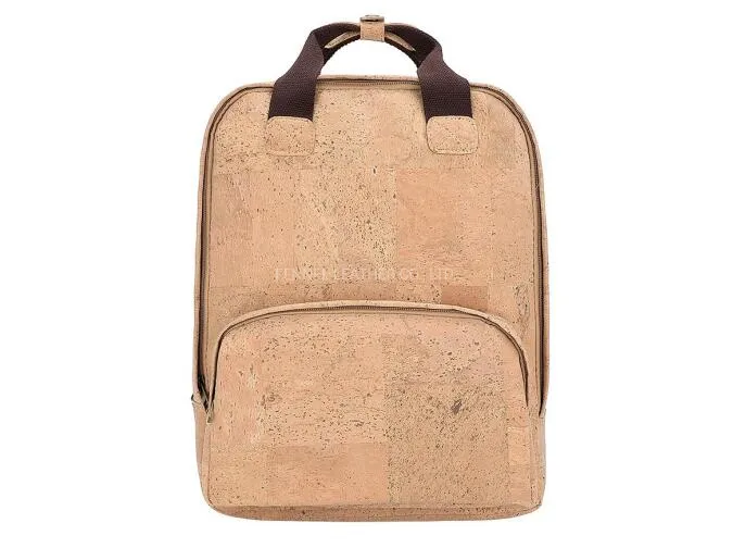 Recycled Eco Friendly Vegan Leather Cork Bag Environmetal Reusable Protected Fashion Travel Bag Graphics Print Weekender Fashion Girl School Backpack (F1001)