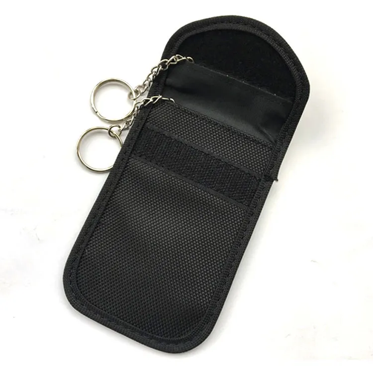 RFID Signal Blocking Bag,Anti-Tracking Anti-Spying Anti Radiation Key Pouch Signal Blocker Jammer Signal Shielding Wallet Case for Cell Phone Privacy Protection