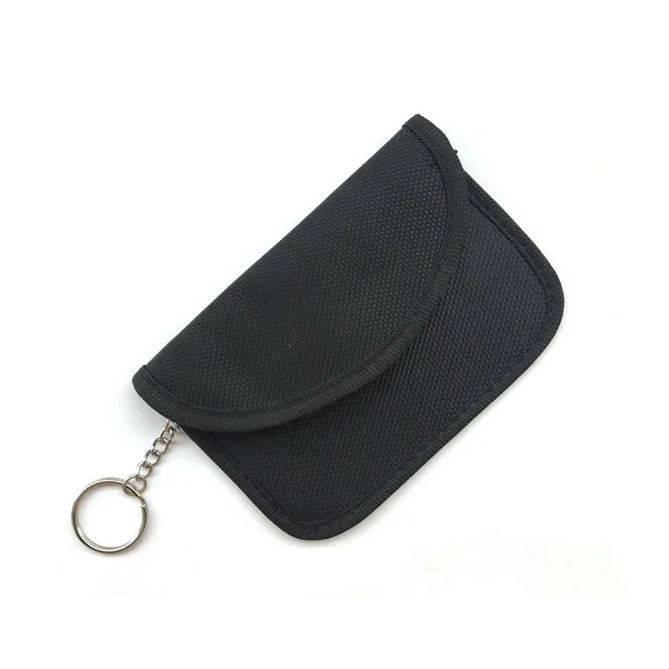 RFID Signal Blocking Bag,Anti-Tracking Anti-Spying Anti Radiation Key Pouch Signal Blocker Jammer Signal Shielding Wallet Case for Cell Phone Privacy Protection