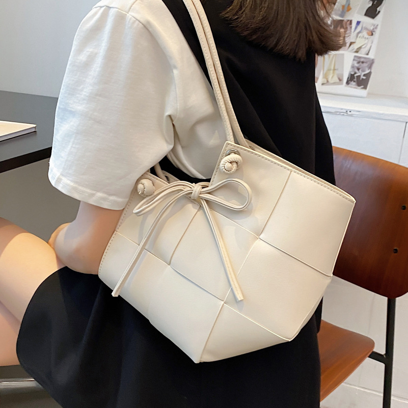 Sh2074 Underarm Purse Bags Women Fashion Womens Luxury Shoulder Custom Wholesale Tote Beach PU Woven Leather Bag