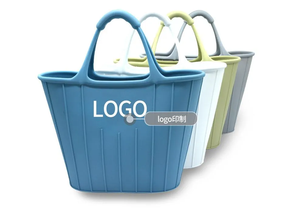 Silicone Beach Bag Durable Colorful Shopping Tote Bag