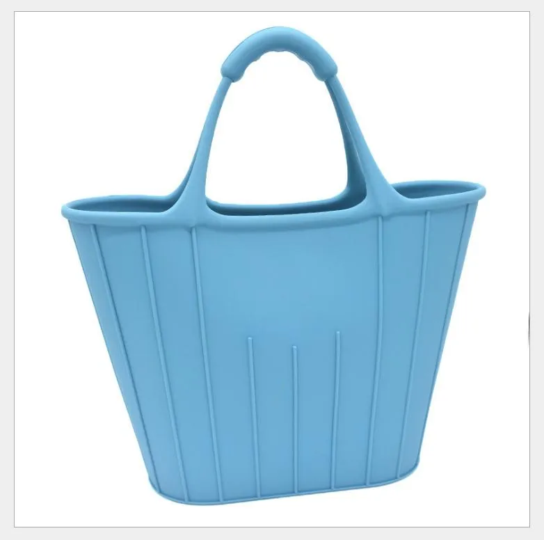 Silicone Beach Bag Durable Colorful Shopping Tote Bag