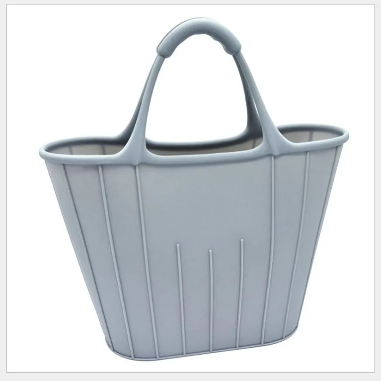 Silicone Beach Bag Durable Colorful Shopping Tote Bag