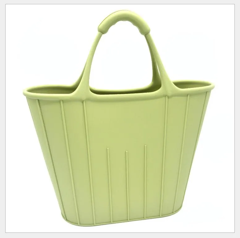 Silicone Beach Bag Durable Colorful Shopping Tote Bag