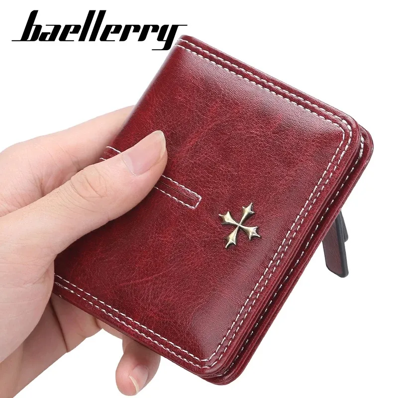 Slim Women Mini Card Holder PU Short High Quality Purse