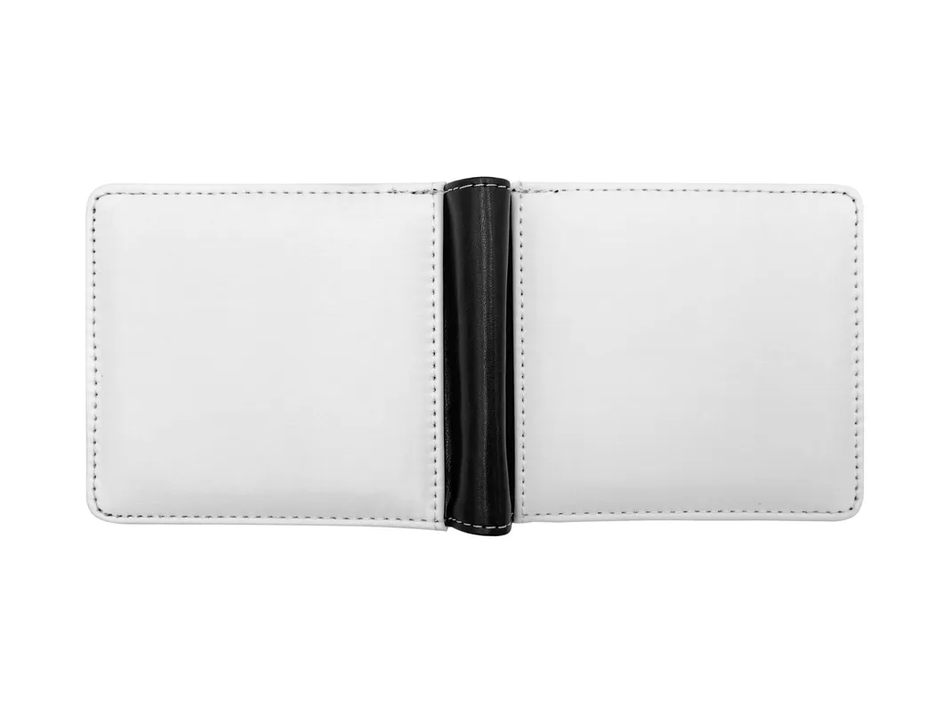 Sublimation Blank Father Day Leather Men′s Wallet Purse Money Bag