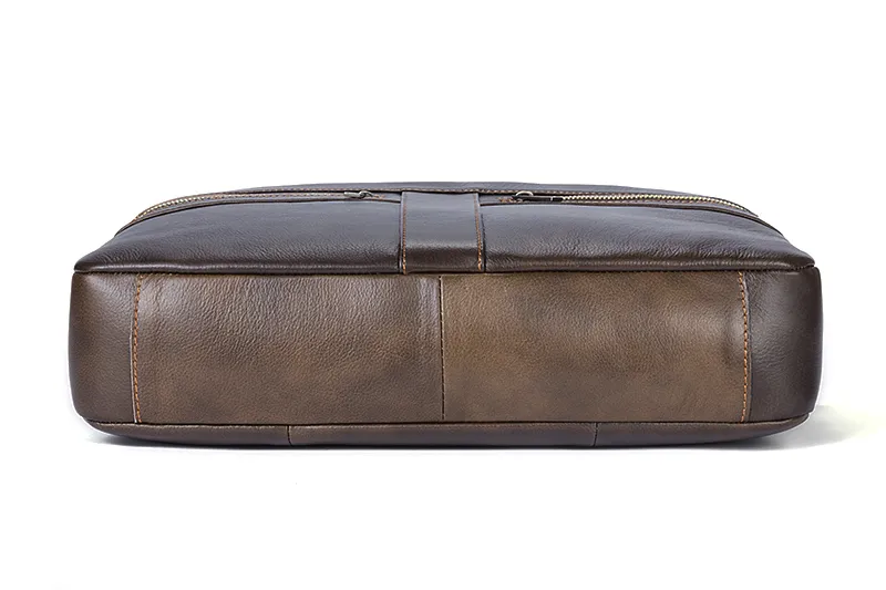 Top Genuine Leather Men′s Tote Bag Shoulderbag Large Handbag for Men