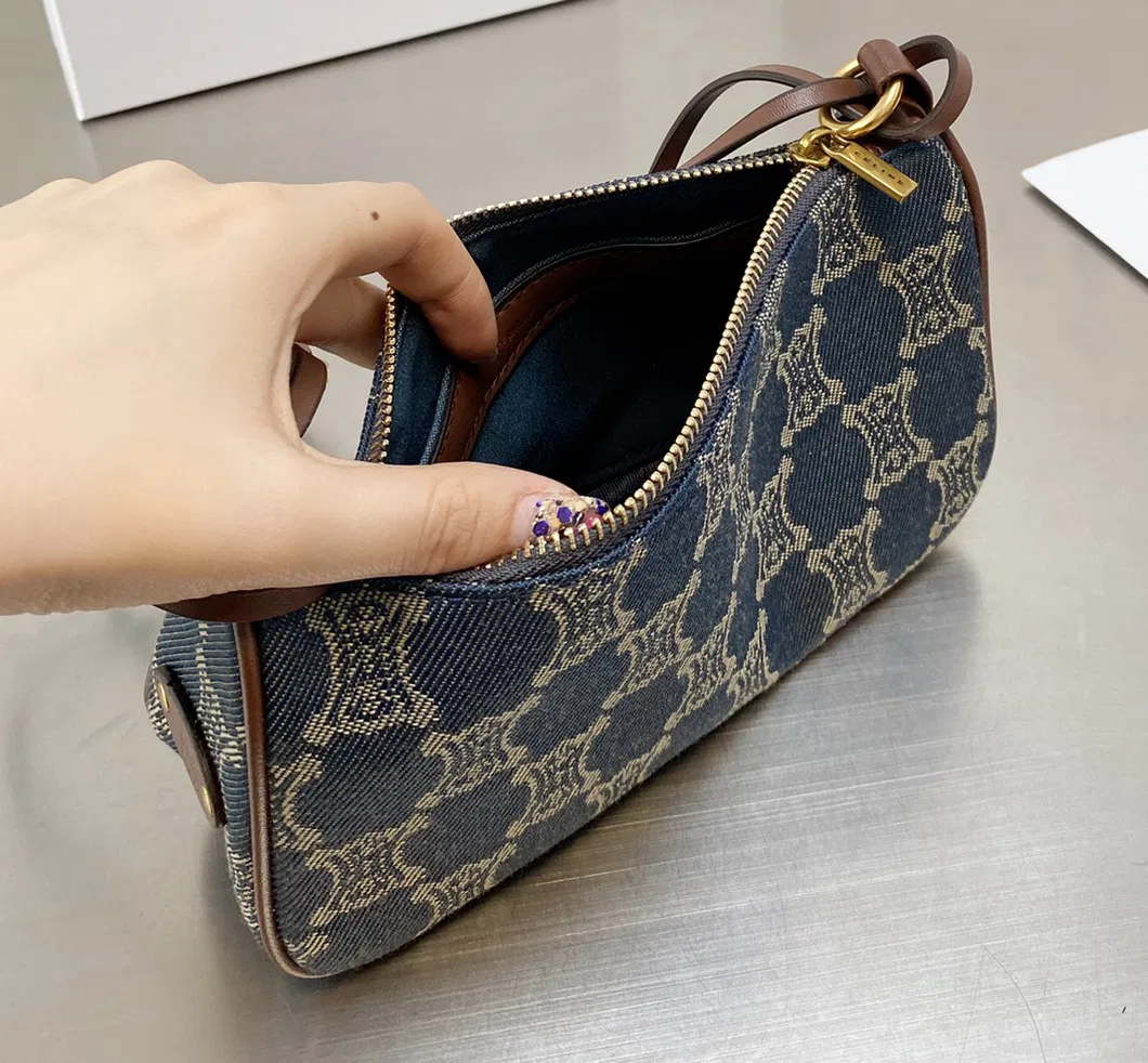 Underarm Bag for Women Handbag Retro Canvas Presbyopia Lady One Shoulder Bag