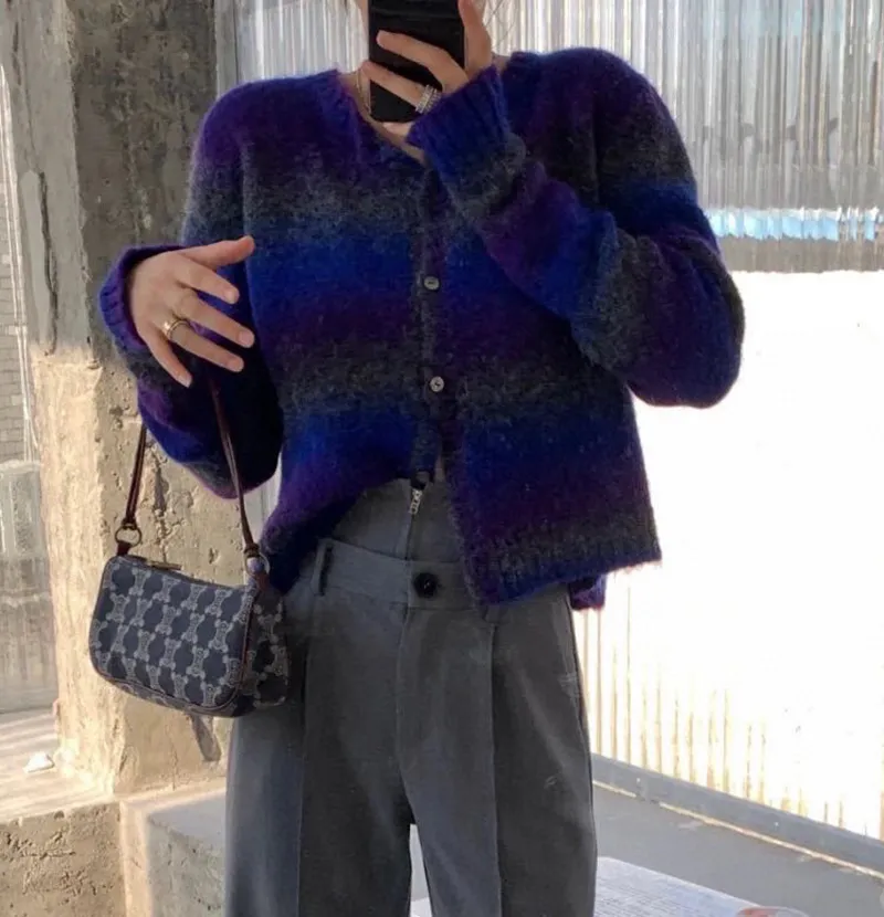 Underarm Bag for Women Handbag Retro Canvas Presbyopia Lady One Shoulder Bag