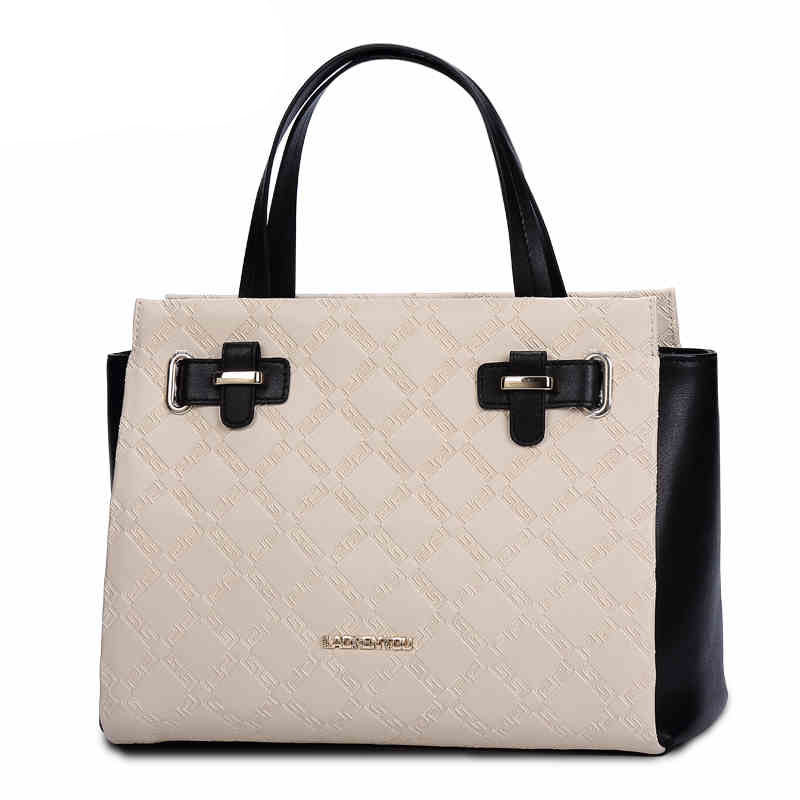 Unique Golden Crocodile Pattern PU Leather Lady Tote Handbag for Women (ZX10137)