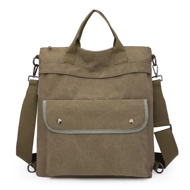 Vintage Large Capacity Women Men Canvas Backpack Unisex Casual Outdoor Travel Shoulder Bag High School Student Bags