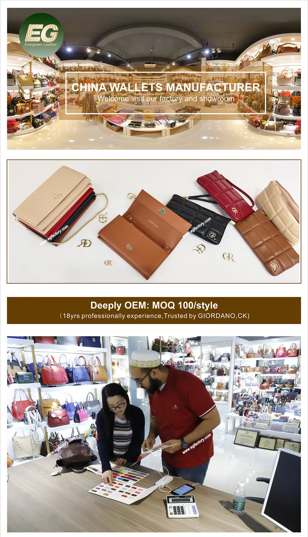 W6094 Faux Leather Mens Slim Wallets with Money Clip Luxury Credit Card for Men Bifold RFID Blocking Wallet