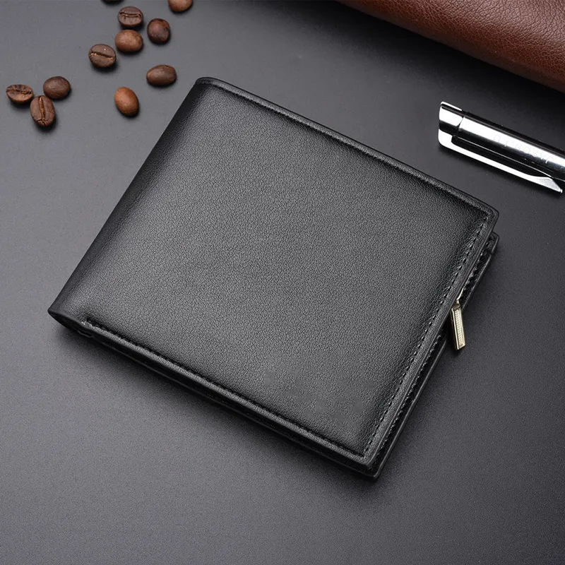 W6094 Faux Leather Mens Slim Wallets with Money Clip Luxury Credit Card for Men Bifold RFID Blocking Wallet
