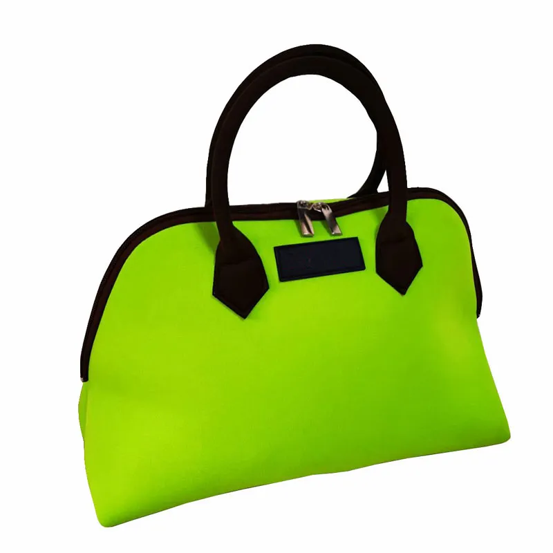 Waterproof Lightweight Women Handbags Neoprene Tote Bag Wholesales Custom Made Beach Bag 1PC/Poly Bag Casual Tote High Quallity