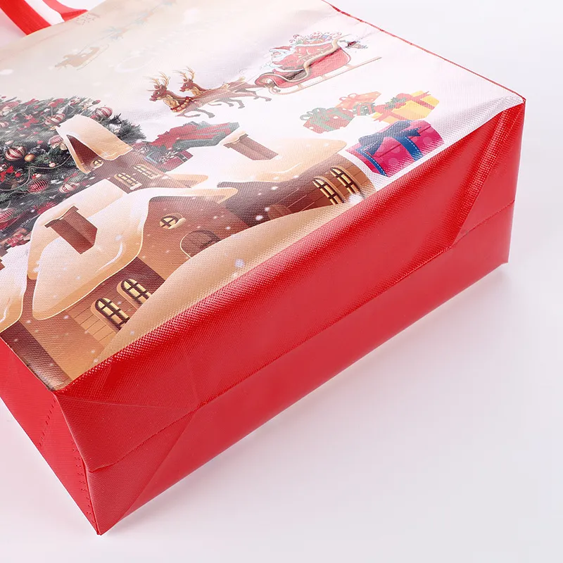 Wholesale Custom Logo Christmas Gift Non Woven Shopping Bag