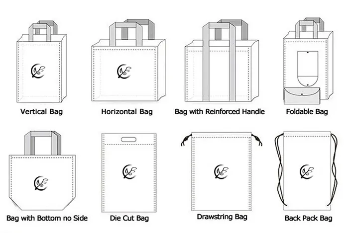 Wholesale Custom Logo Christmas Gift Non Woven Shopping Bag