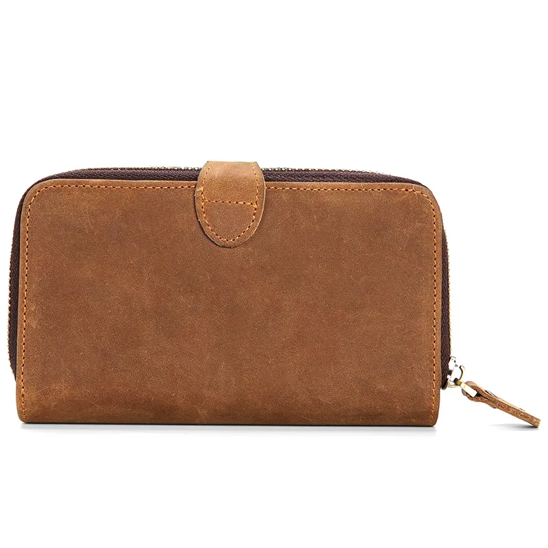 Wholesale Hot Sale Business Men Wallets Cowhide Leather Short Men Clutch Wallet (RSS-306)