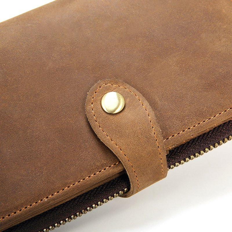 Wholesale Hot Sale Business Men Wallets Cowhide Leather Short Men Clutch Wallet (RSS-306)