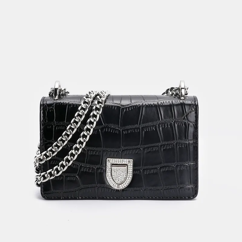 Women Cross-Body Bags Colorful Crocodile Material Nice Design Bags Chain Shoulder Bags